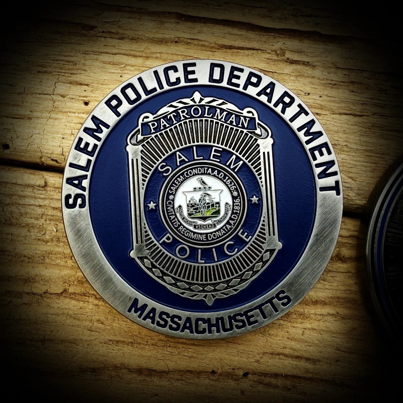 Witch City Challenge Coin — back