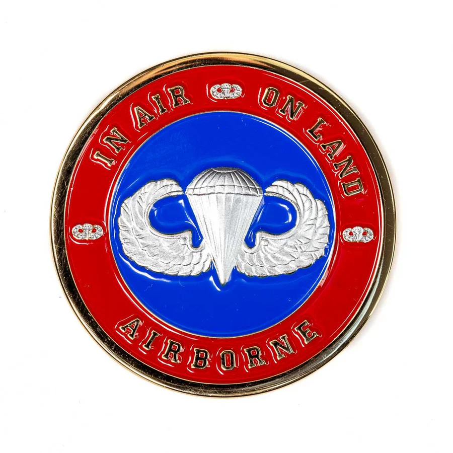 82nd Airborne Coin — back
